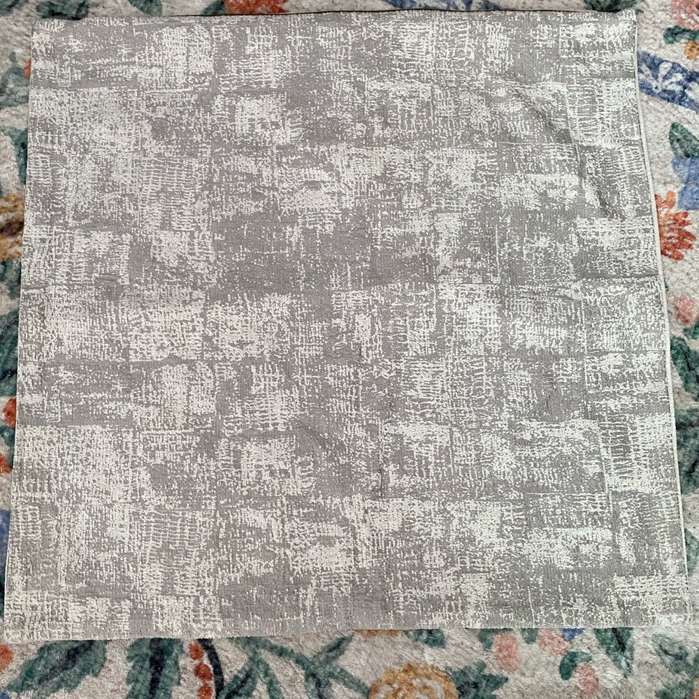 Caldeira Silver Grey Large Accent Pillow Cover